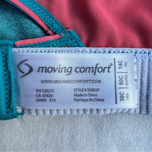 Brooks Moving Comfort Rebound Racer Sports Bra in Blue, 36C - Picture 12 of 12